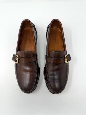 Rancourt Hand-made Olive Leather Men\'s Loafers US12 - Like New - Made in USA Men main image 3